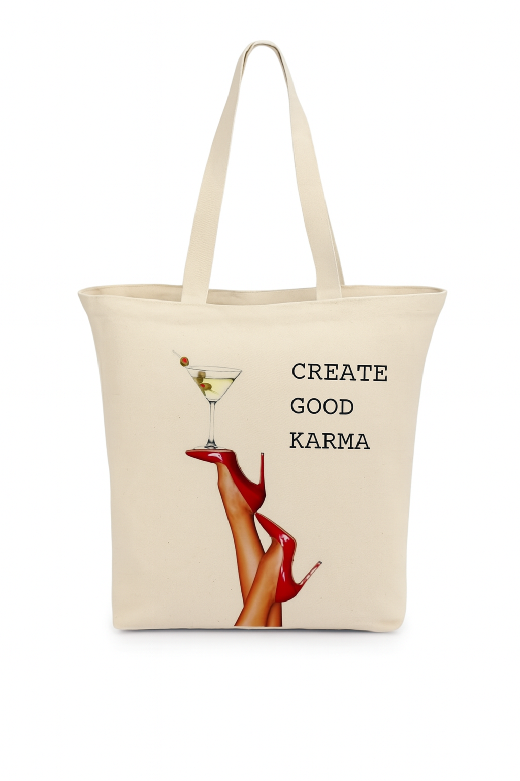 Schnieke Tragetasche "Create Good Karma"